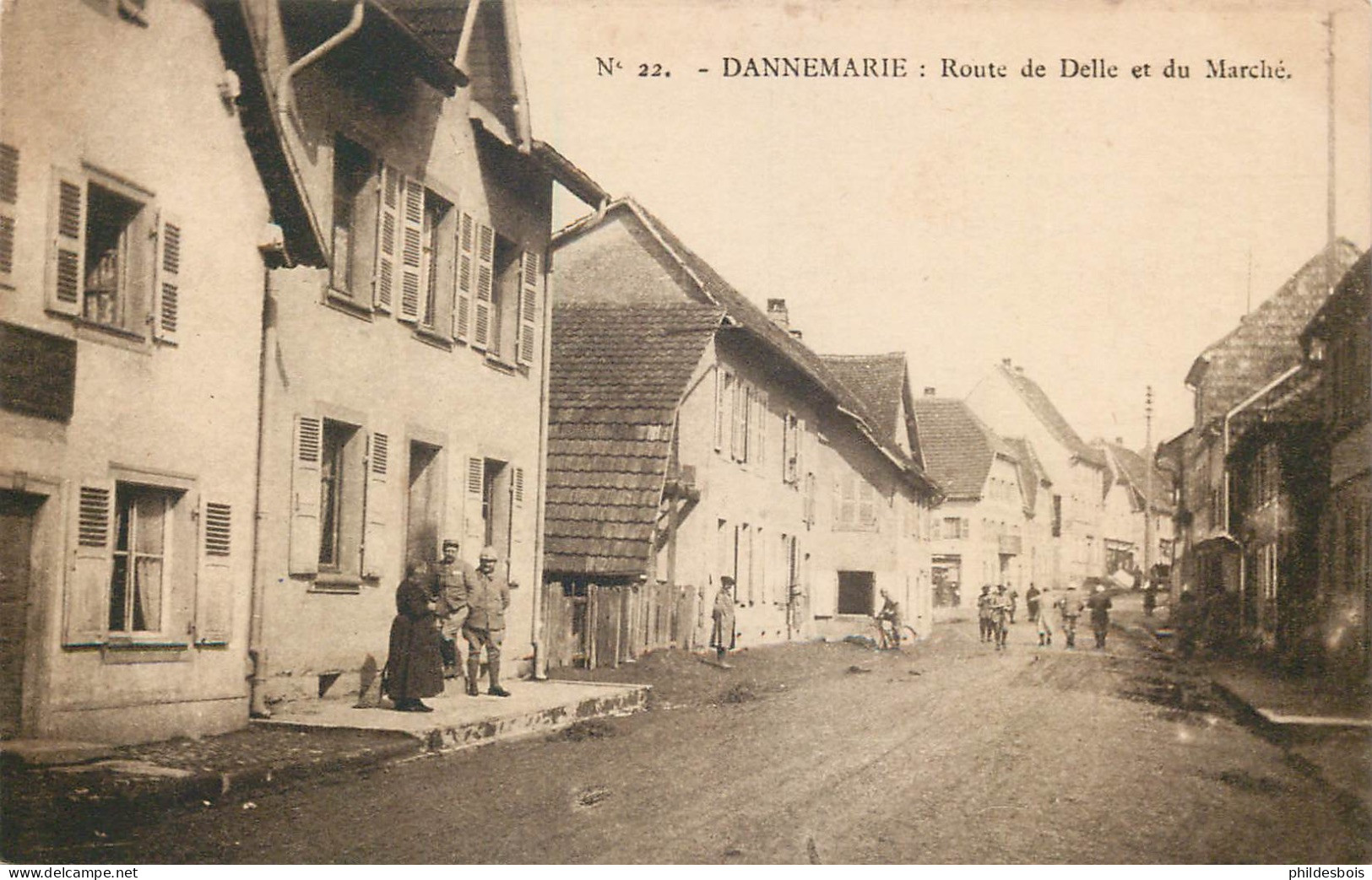 HAUT RHIN  DANNEMARIE  Route De Delle Et Du Marché - Dannemarie