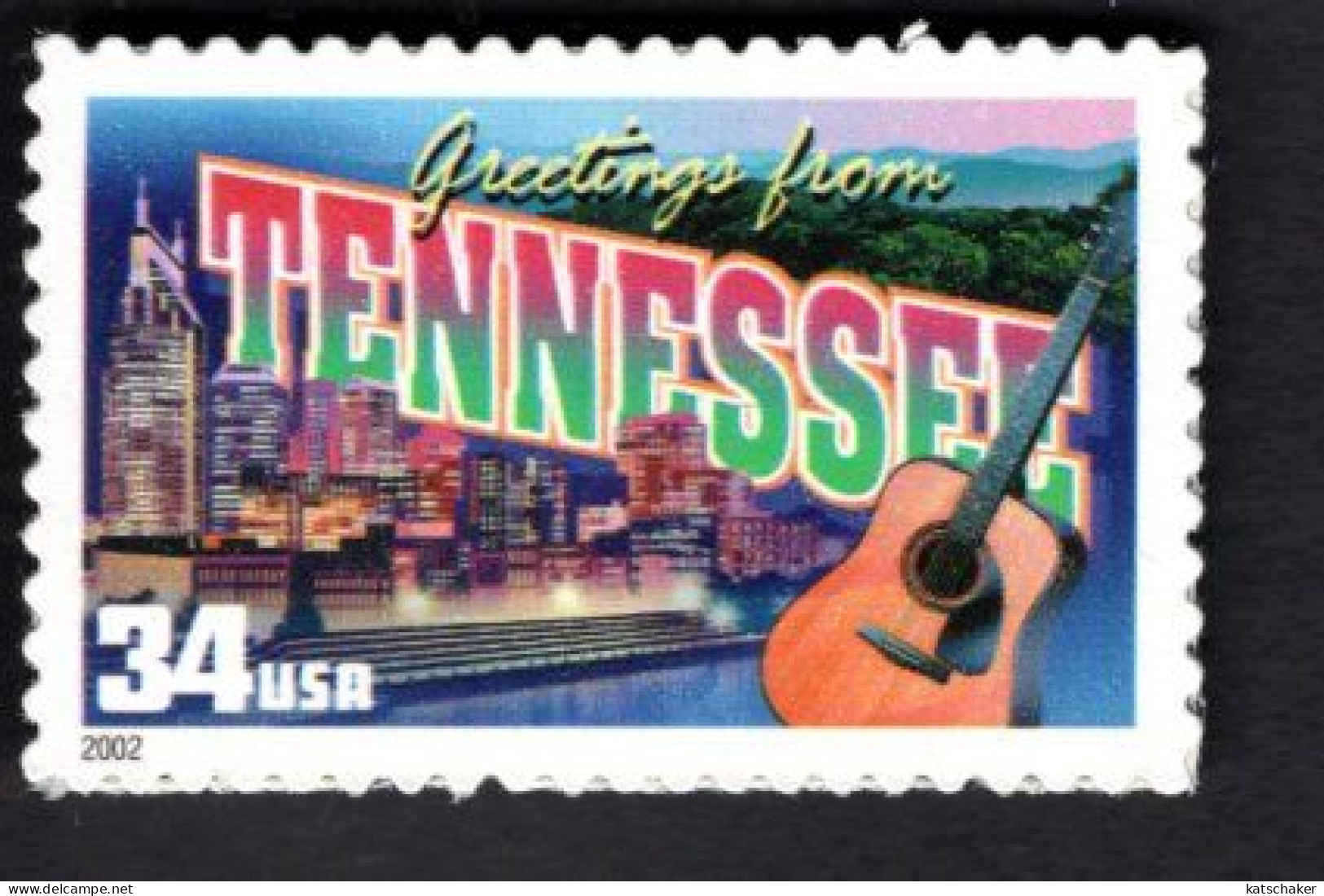 1938442575 2002 SCOTT 3602 (XX) POSTFRIS MINT NEVER HINGED  -  GREETINGS FROM AMERICA - TENNESSEE - Neufs