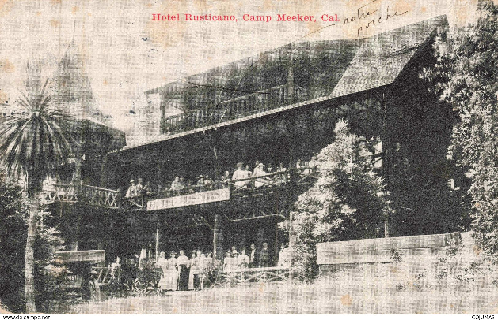 ETATS-UNIS _S24762_ Hotel Rusticano Camp Meeker Cal. - Altri & Non Classificati