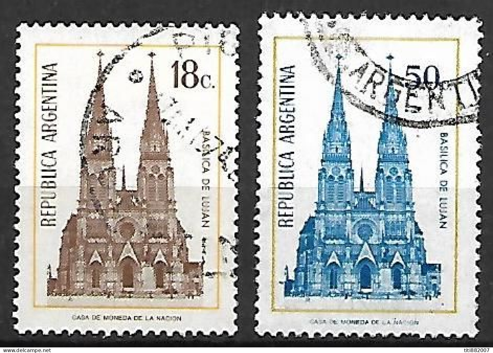 ARGENTINE.    -     Basilique  De  Lujan      -     Oblitérés - Abbayes & Monastères