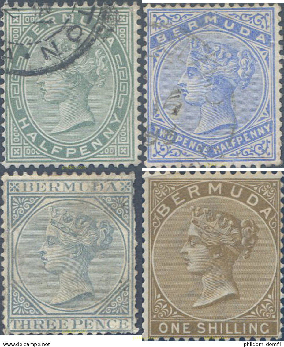 646044 USED BERMUDAS 1884 REINA VICTORIA - Bermuda