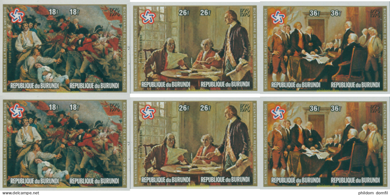 14831 MNH BURUNDI 1976 BICENTENARIO DE LOS ESTADOS UNIDOS - Unused Stamps