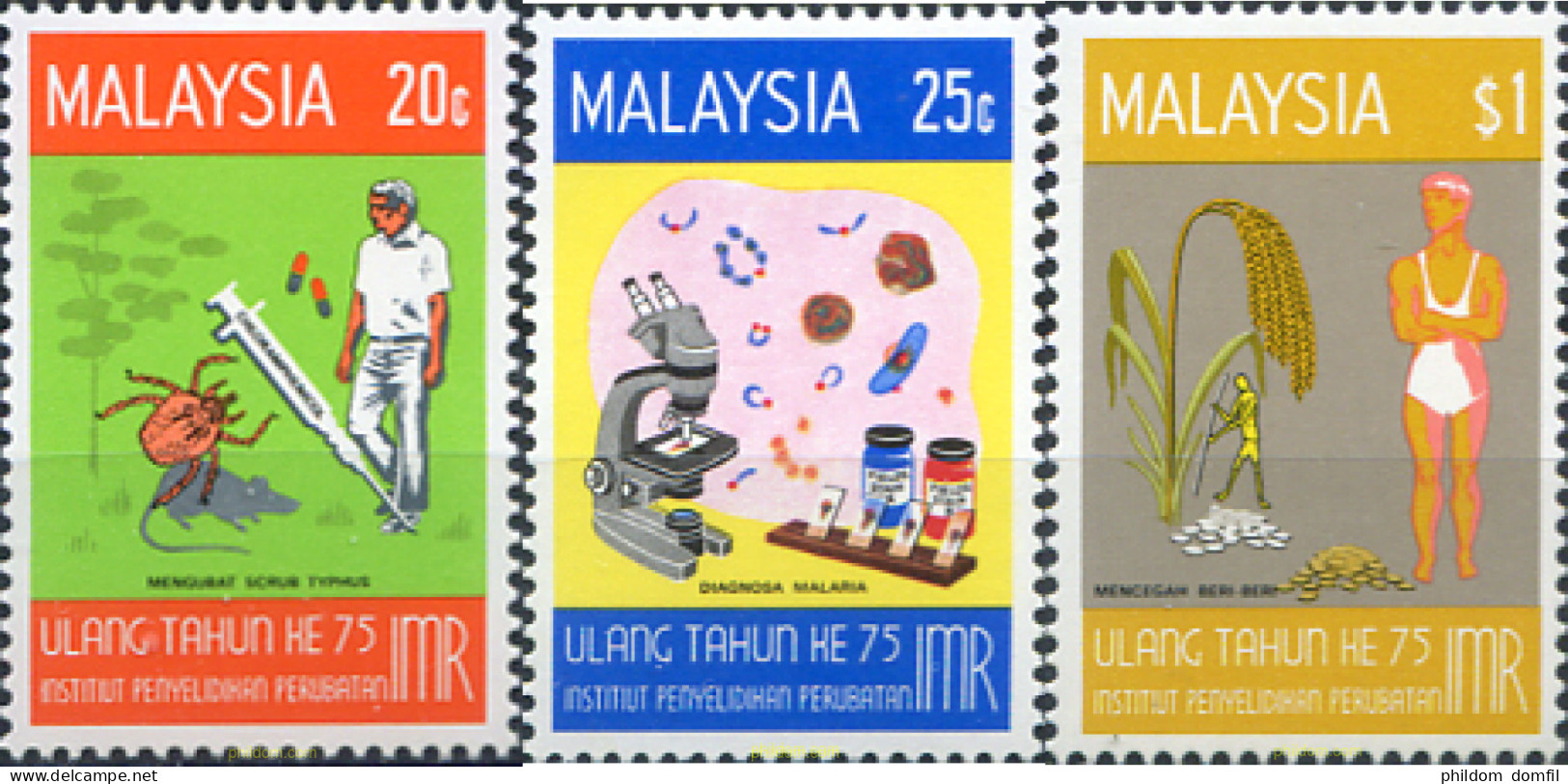 31567 MNH MALASIA 1976 MEDICINA - Malaysia (1964-...)