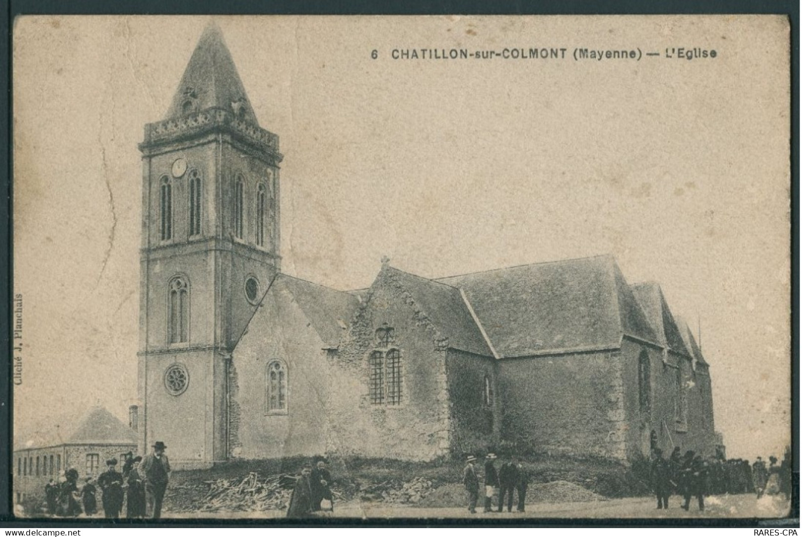 53 CHATILLON Sur COLMONT - L'Eglise ( ETAT ) - Autres & Non Classés