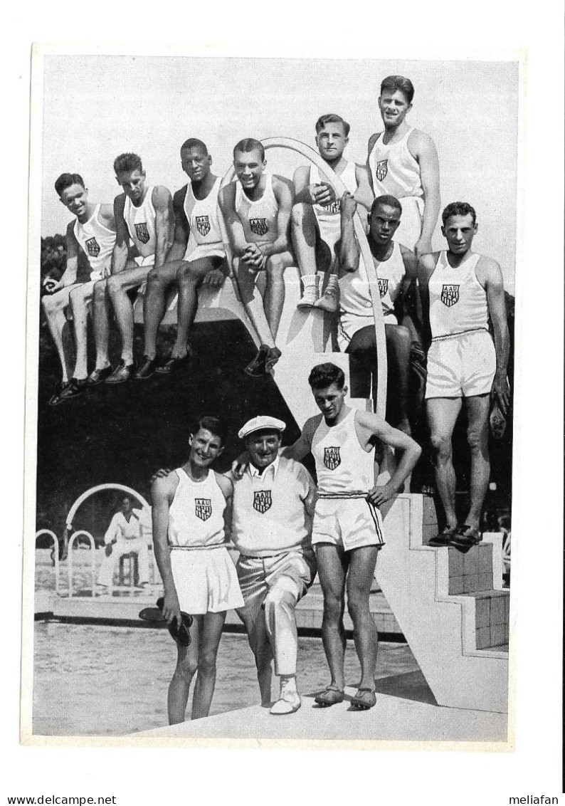 GF2241 - PHOTO CIGARETTES HB - OLYMPIA 1936 - FUQUA - PEACOCK - HARDIN - MC CLUSKEY - LYMANN - VENZKE - ROBINSON - Schwimmen