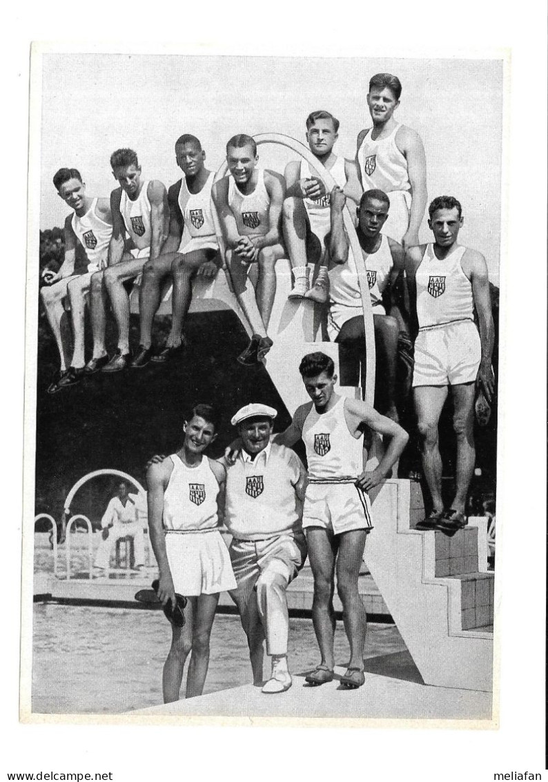 GF2241 - PHOTO CIGARETTES HB - OLYMPIA 1936 - FUQUA - PEACOCK - HARDIN - MC CLUSKEY - LYMANN - VENZKE - ROBINSON - Natation