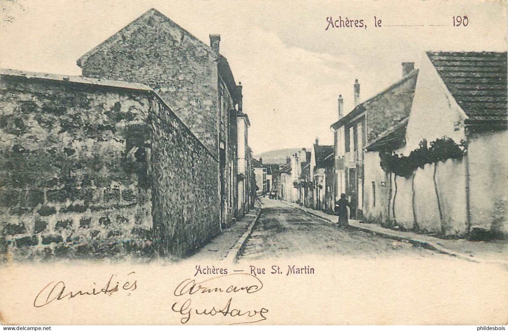 YVELINES  ACHERES  Rue Saint Martin - Acheres