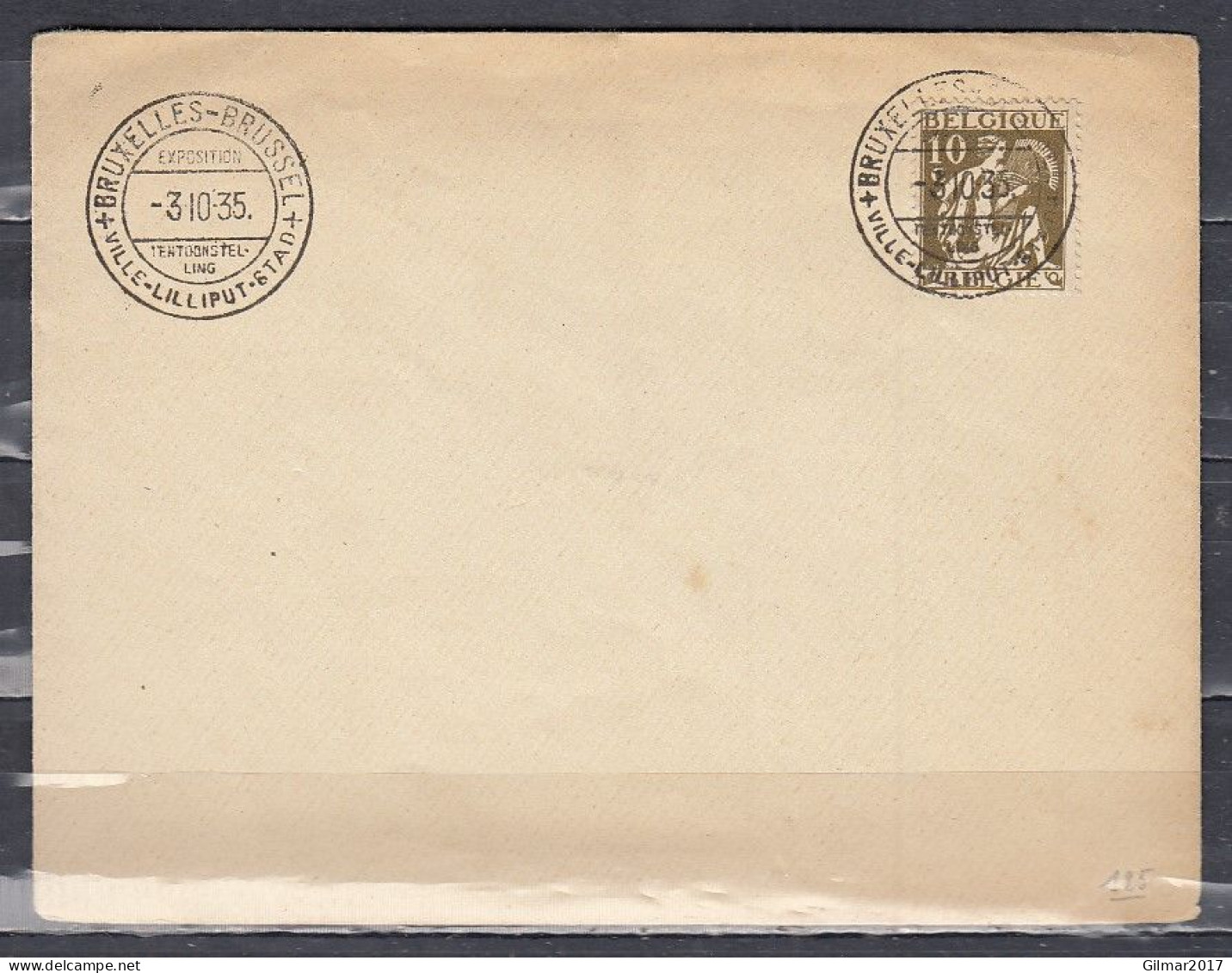 Brief Van Bruxelles-Brussel Ville Lilliput Stad - 1932 Ceres Y Mercurio