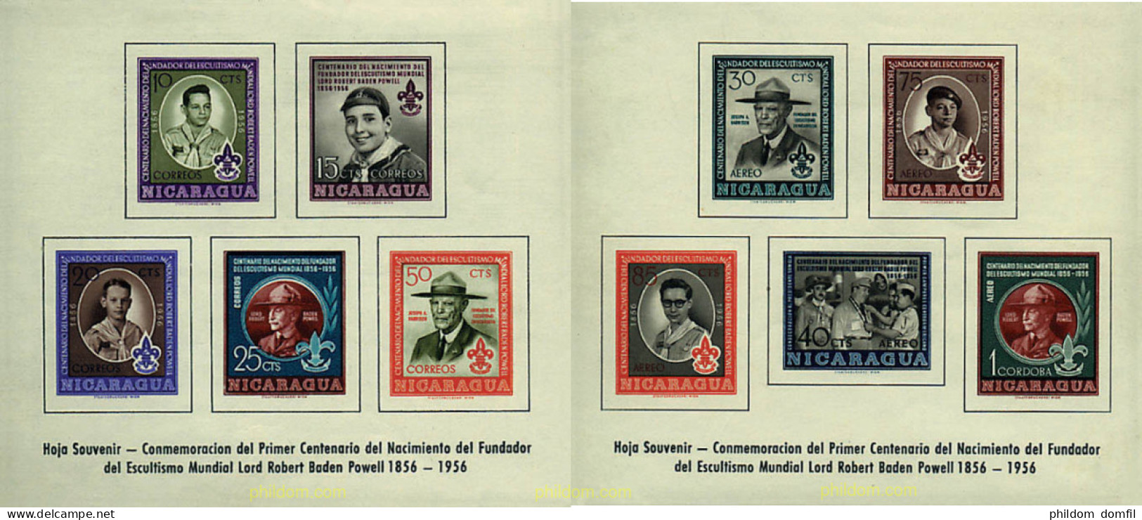 41305 MNH NICARAGUA 1957 CENTENARIO DEL NACIMIENTO DE LORD BADEN-POWELL - Nicaragua