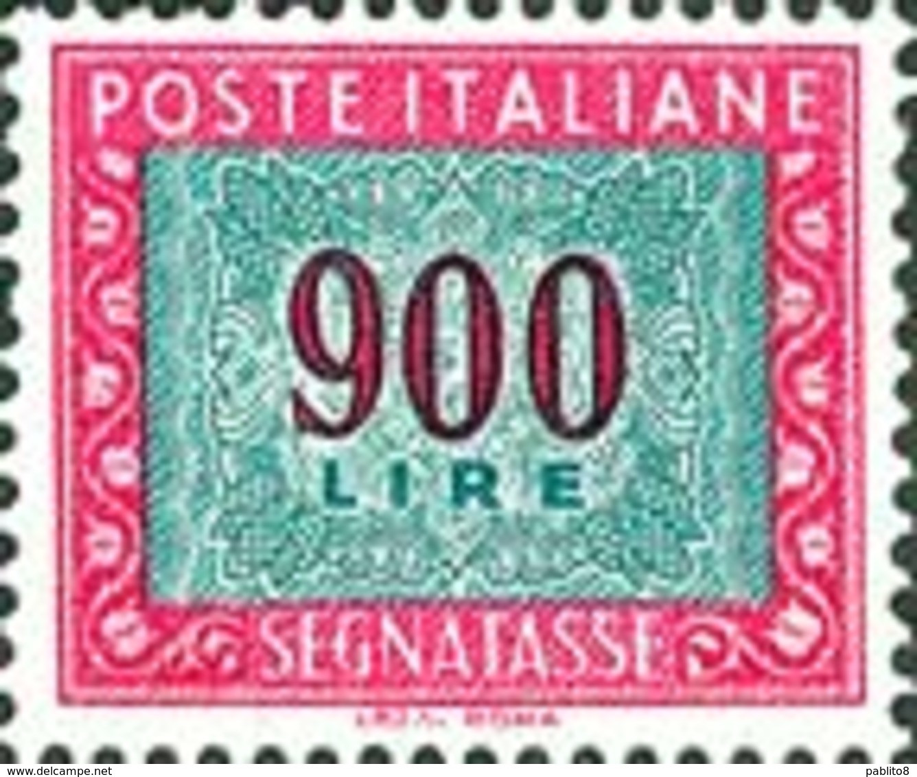 ITALIA REPUBBLICA ITALY REPUBLIC 1984 1991 1992 2000 SEGNATASSE POSTAGE DUE TAXE TASSE LIRE 900 STELLE IPZS MNH - Impuestos