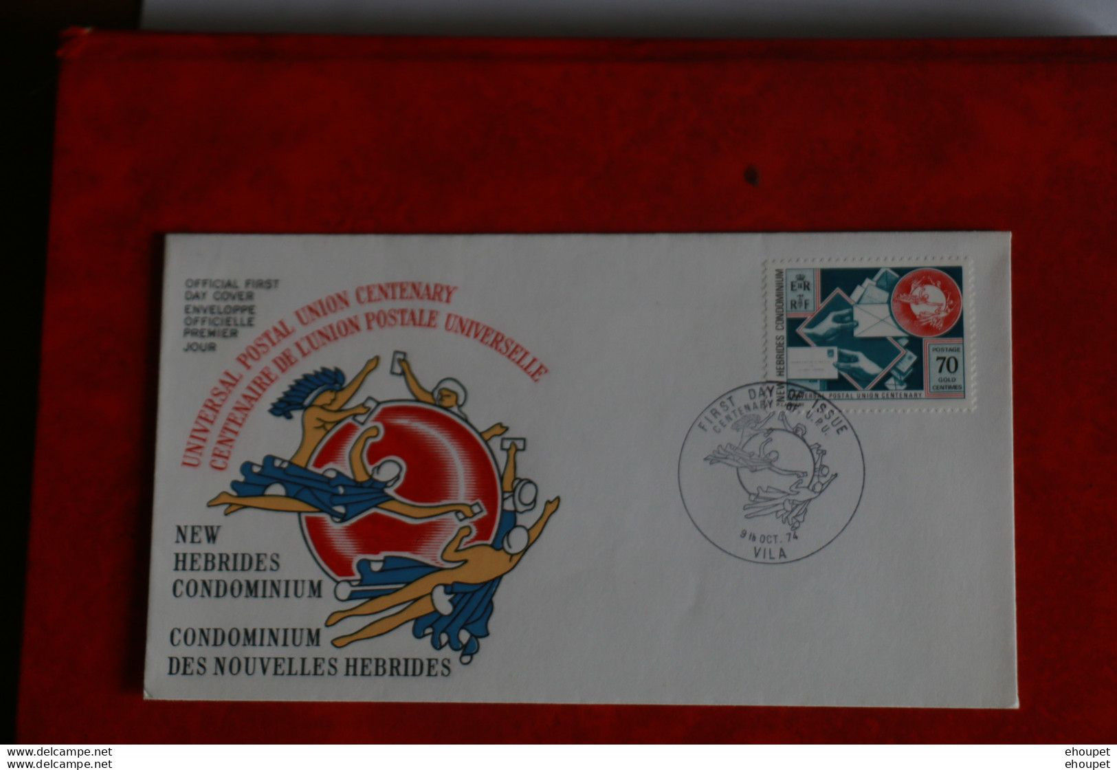 FDC 9 OCTOBRE 1974. CENTENAIRE DE L UNION POSTALE UNIVERSELLE - FDC
