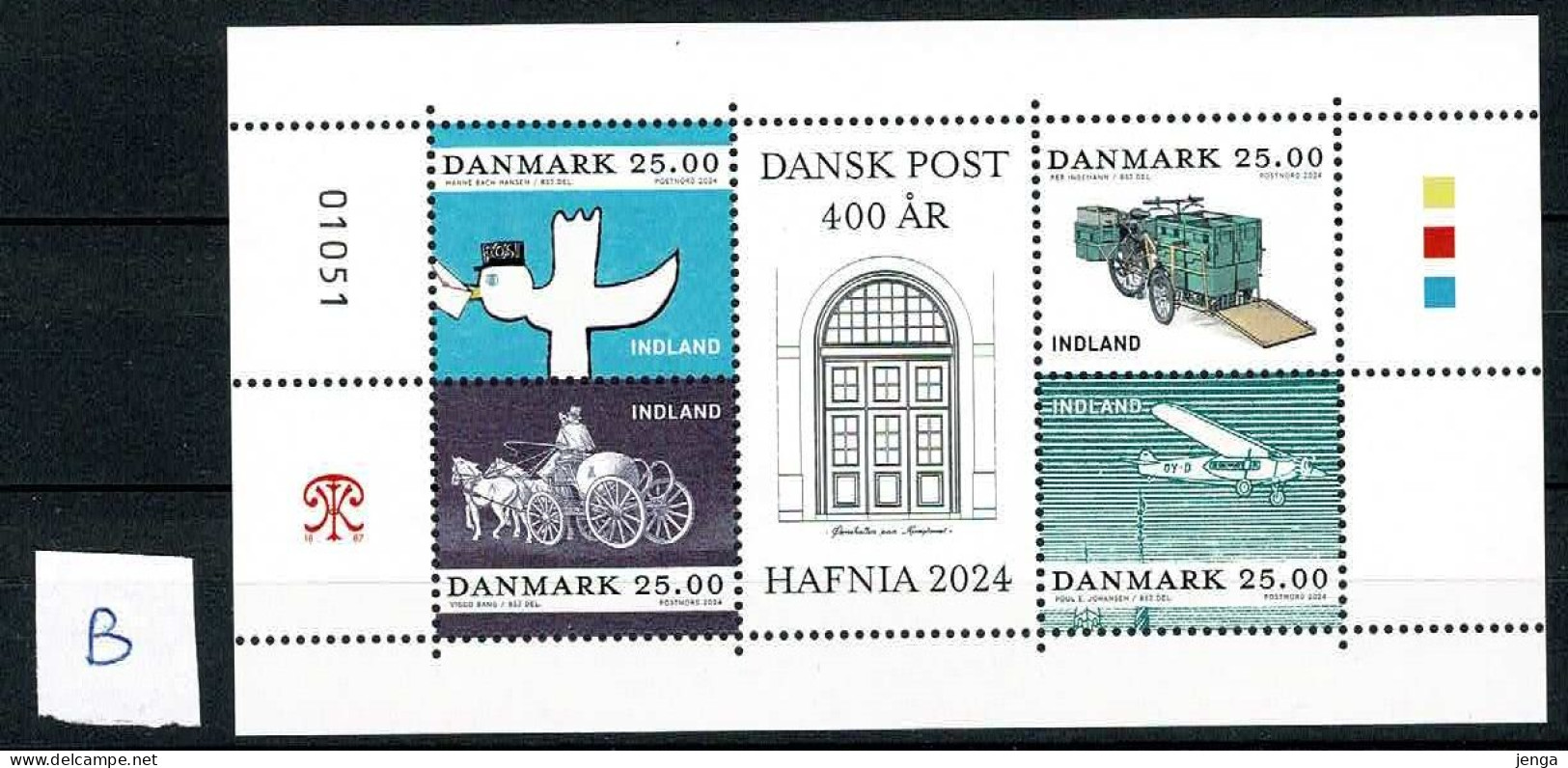 Denmark 2024. HAFNIA Stamp Exhibitiion; Souvenir Sheet; MNH(**) - B. - Ungebraucht