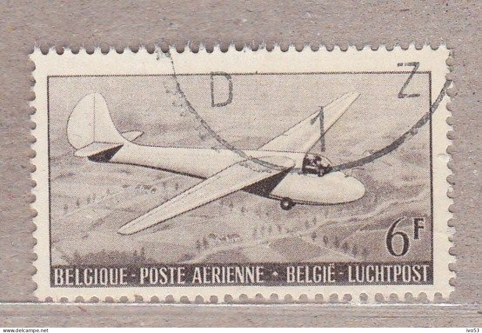 1951 Nr PA 28 Gestempeld.Aero Club Belgie. - Afgestempeld