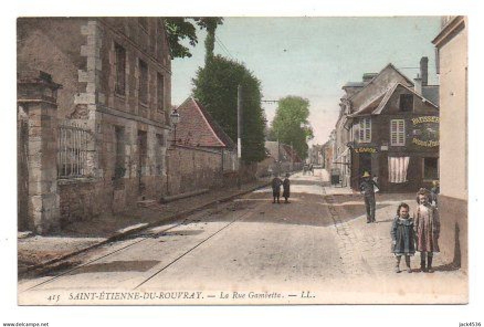 Carte Postale Ancienne - Non Circulé - Dép. 76 - SAINT ETIENNE DU ROUVRAY - La Rue GAMBETTA - Saint Etienne Du Rouvray