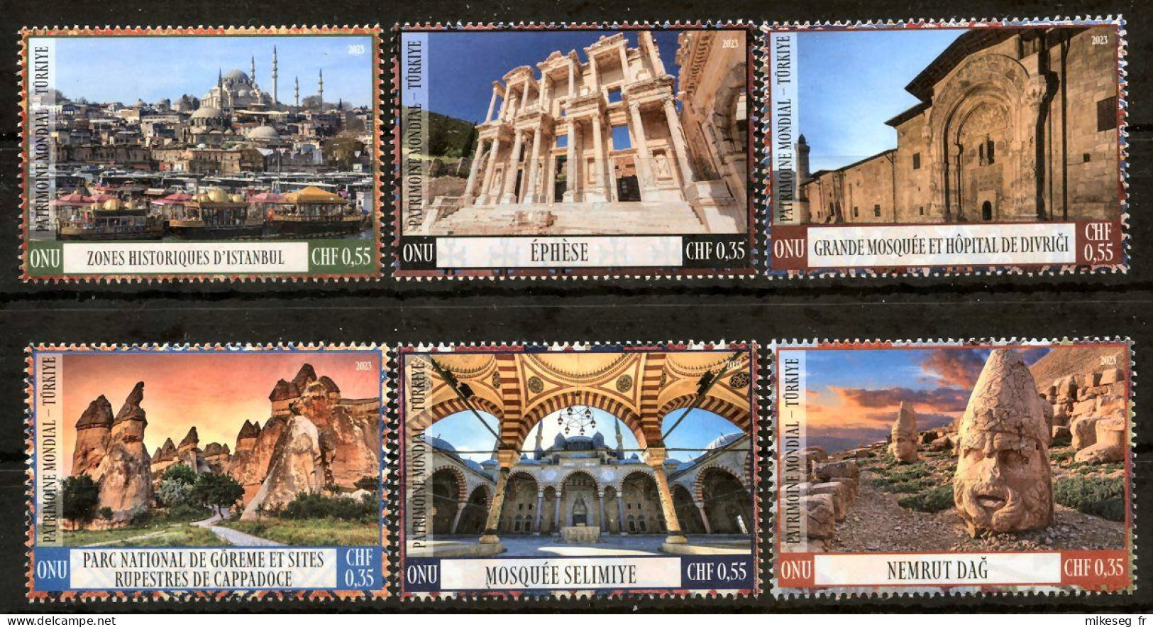 ONU Genève 2023 - UNESCO World Heritage – Turquie - Détachés De Carnet De Prestige ** - Unused Stamps