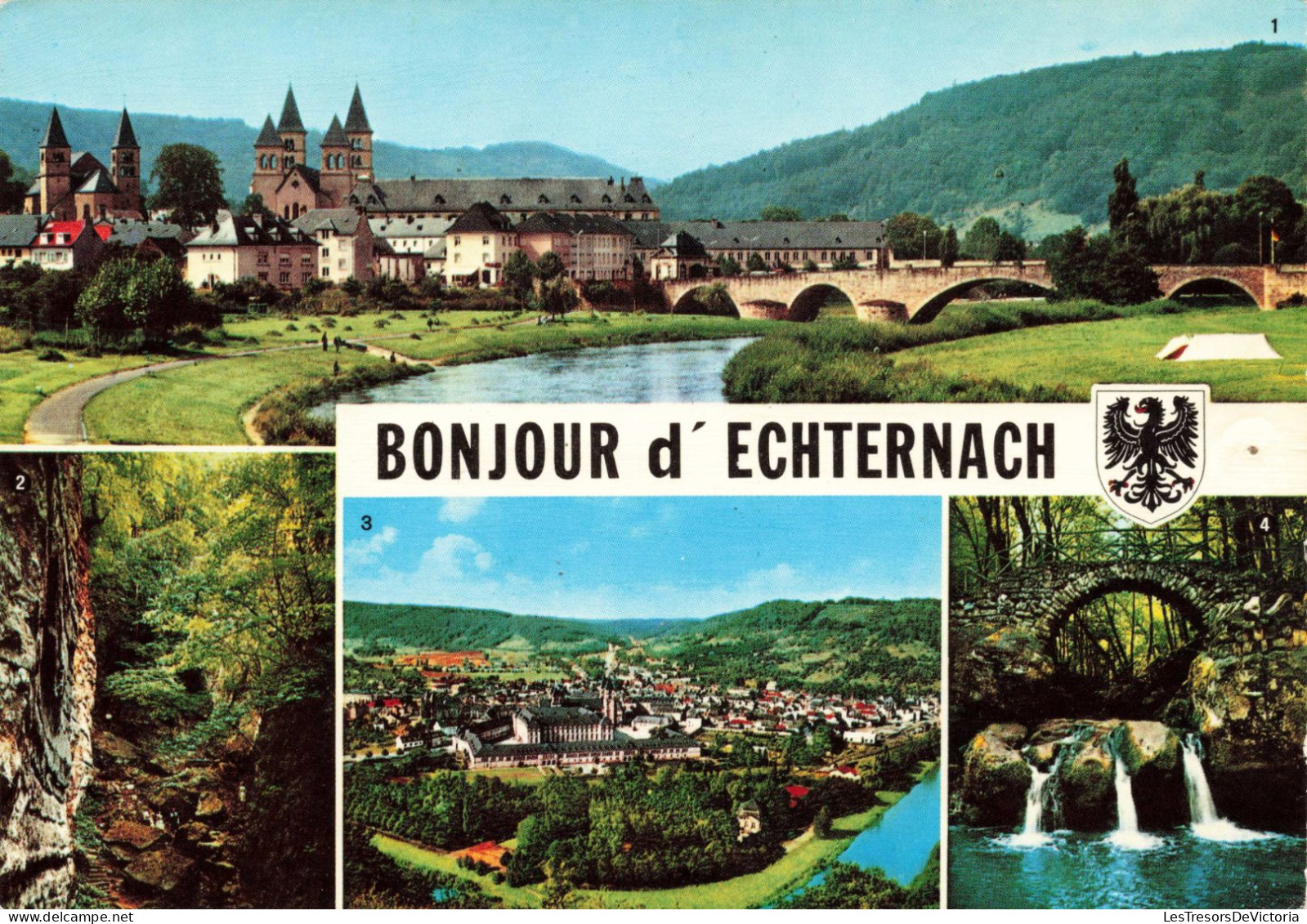 LUXEMBOURG - Echternach - Bonjour D'Echternach - Carte Postale Ancienne - Echternach