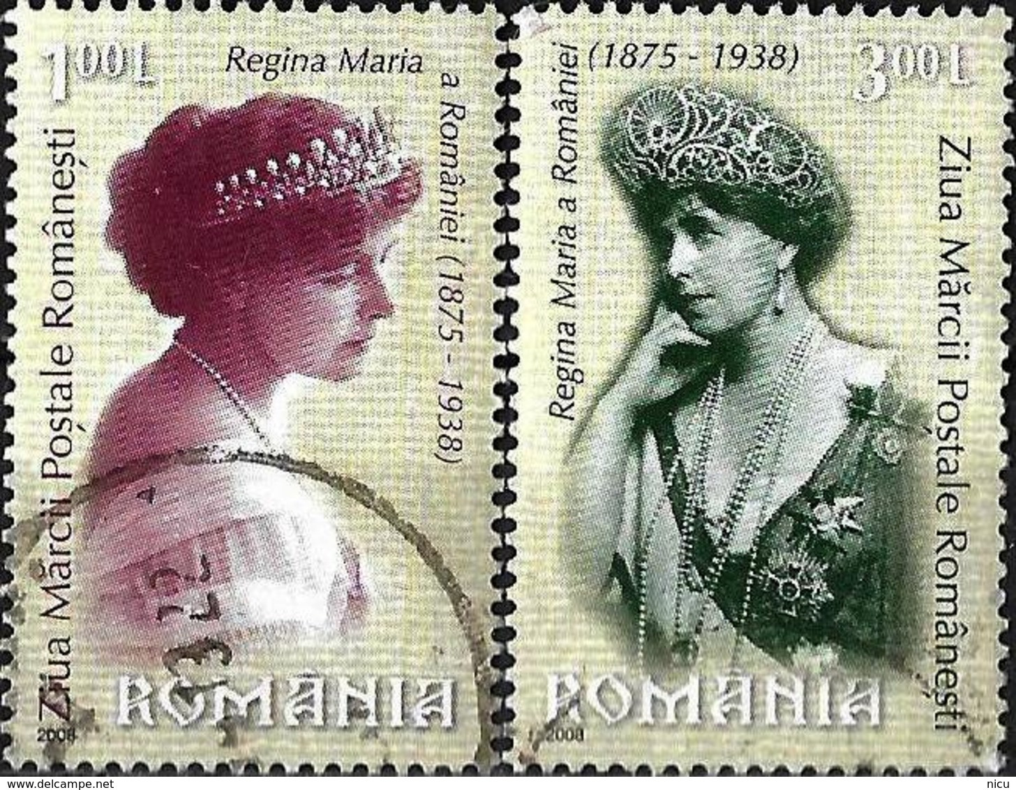 2008 - STAMP DAY - QUEEN MARY OF ROMANIA - Used Stamps