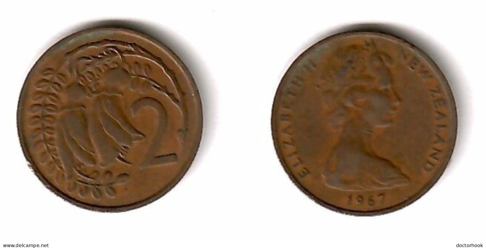 NEW ZEALAND   2 CENTS 1967 (KM # 32) #7579 - Nieuw-Zeeland