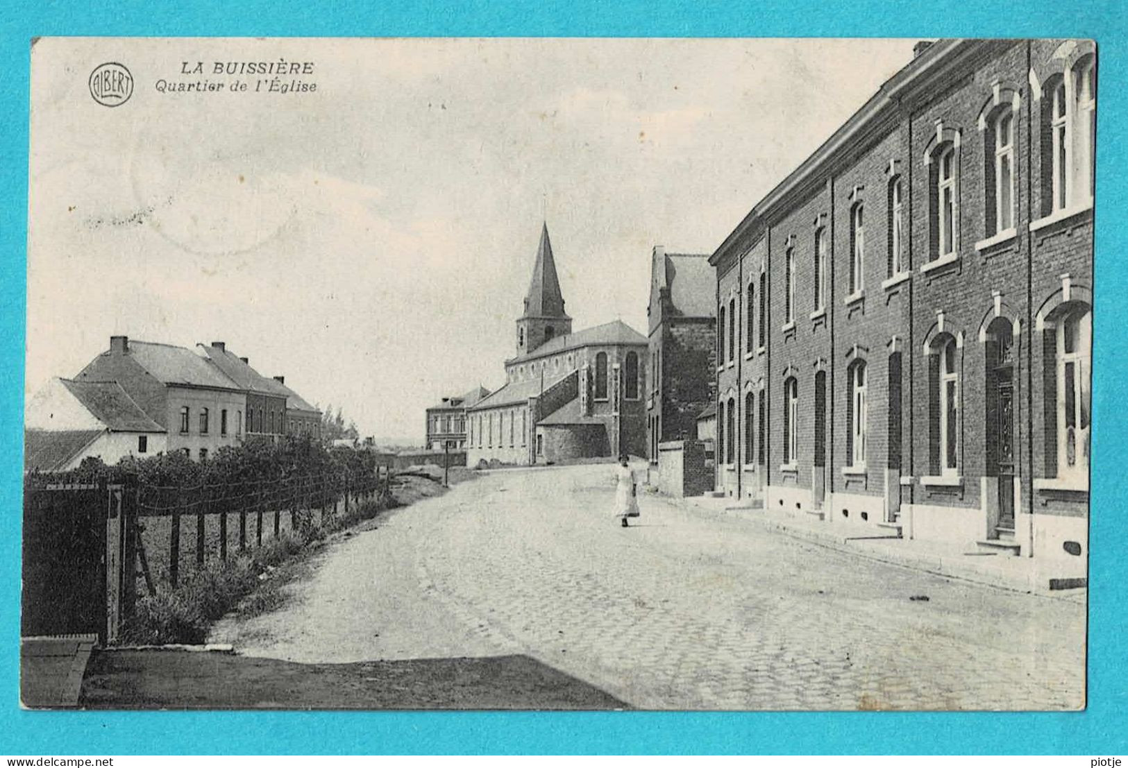 * La Buissière (merbes Le Chateau - Hainaut - Wallonie) * (Albert, Edit V. Renaux) Quartier De L'église, Unique, TOP - Merbes-le-Château