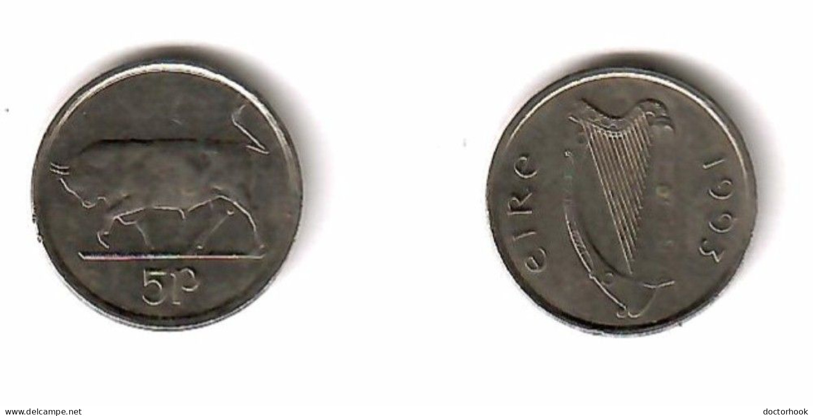 IRELAND   5 PENCE 1993 (KM # 28) #7580 - Irlanda