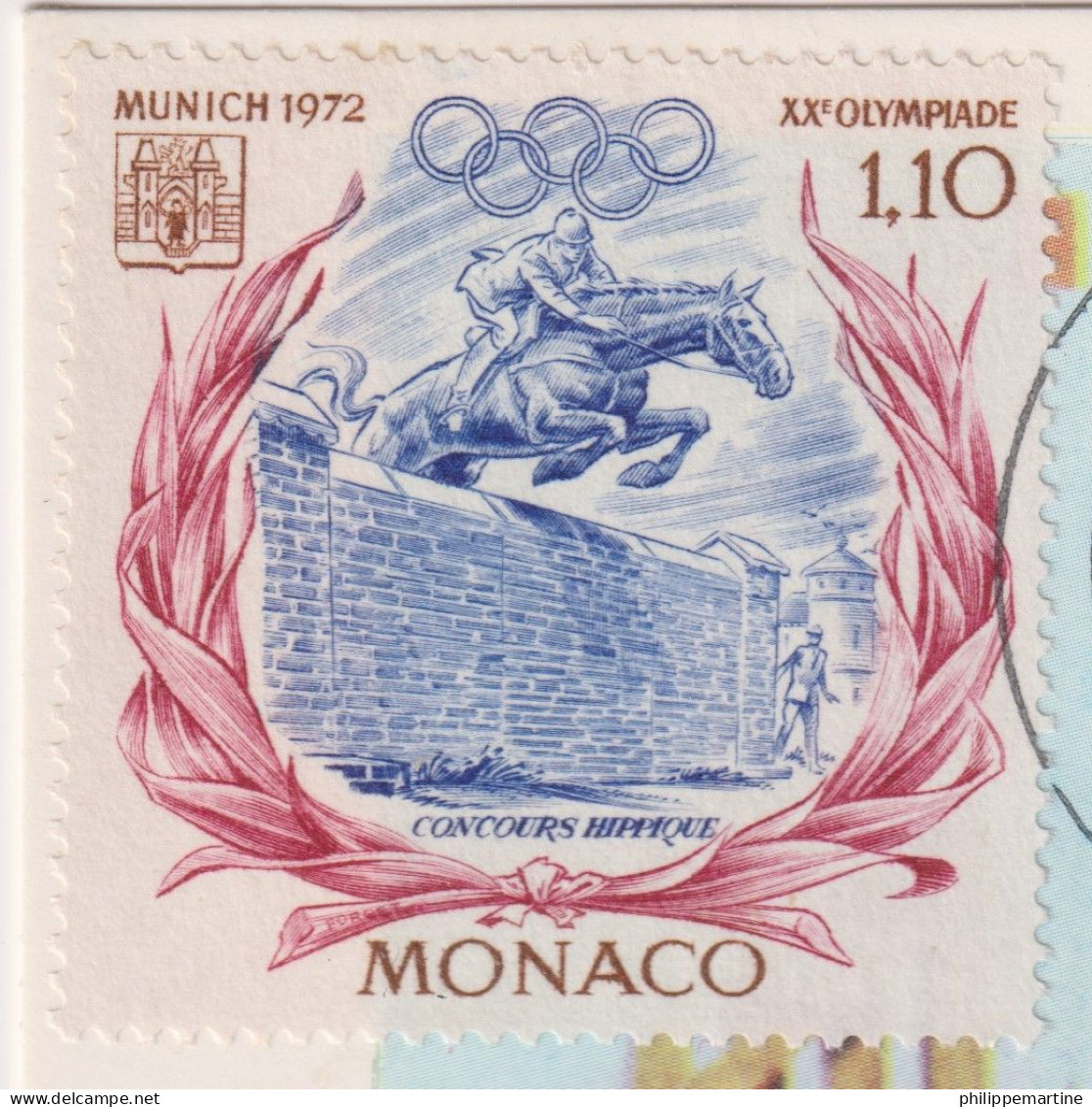 Monaco 1972 - YT 892 (o) Sur Fragment - Usati