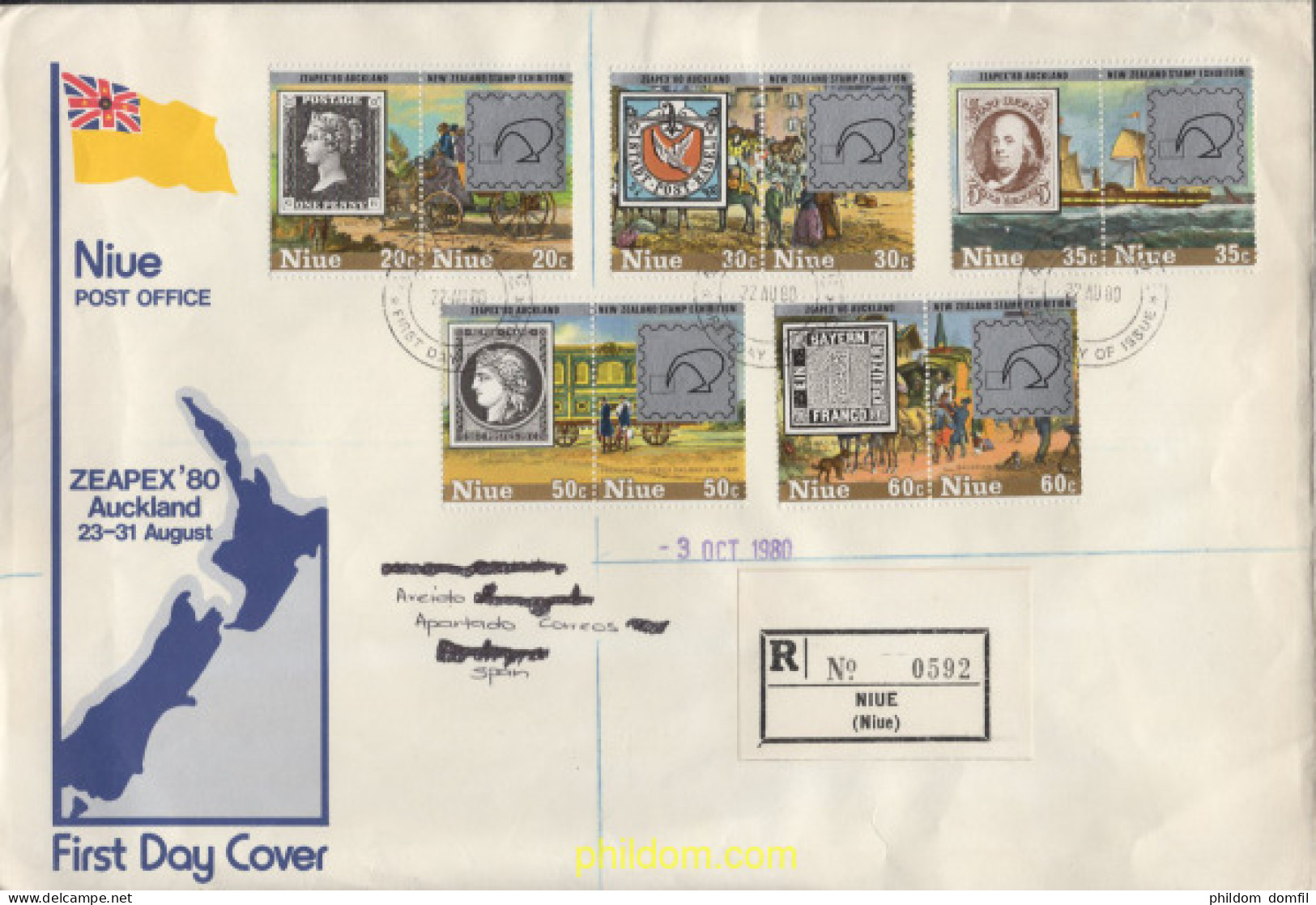 536856 MNH NIUE 1980 PRO VICTIMAS DEL HURACAN DEL 11 DE DICIEMBRE DE 1979 - Niue