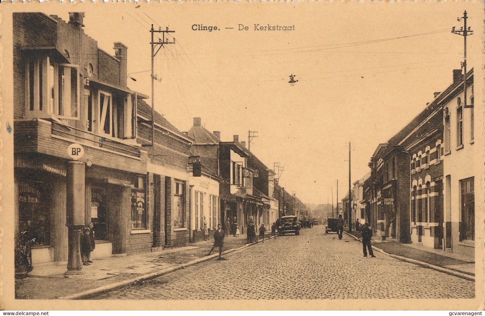 CLINGE   DE KERKSTRAAT  2 SCANS - Sint-Gillis-Waas