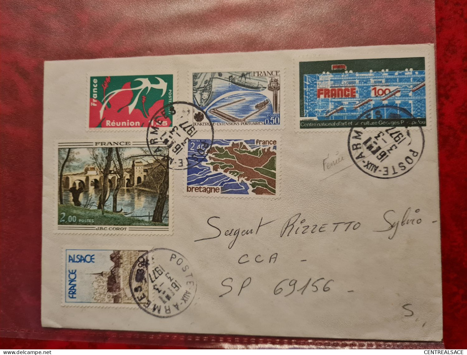 LETTRE  LA POSTE AUX ARMEES 1977 SP 69802 - Andere & Zonder Classificatie