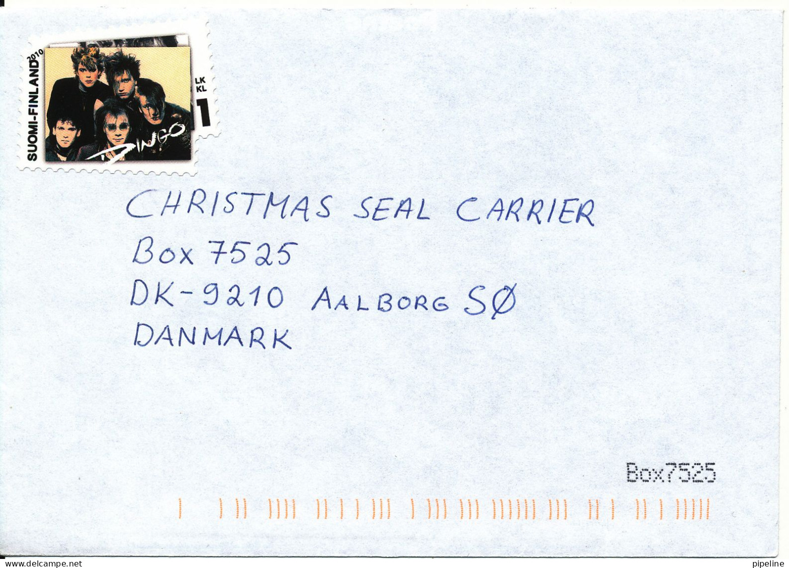 Finland Cover Sent To Denmark 2010 Single Franked - Lettres & Documents