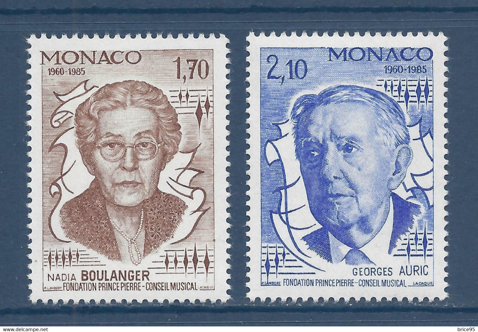 Monaco - YT N° 1471 Et 1472 ** - Neuf Sans Charnière - 1985 - Unused Stamps