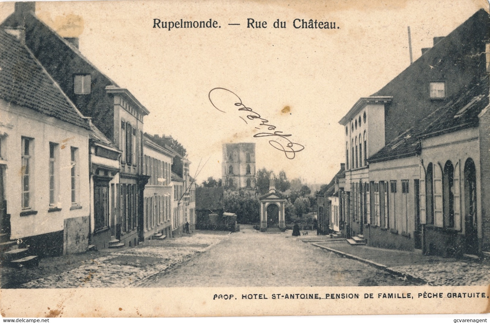 RUPELMONDE  RUE DU CHATEAU     2 SCANS - Kruibeke