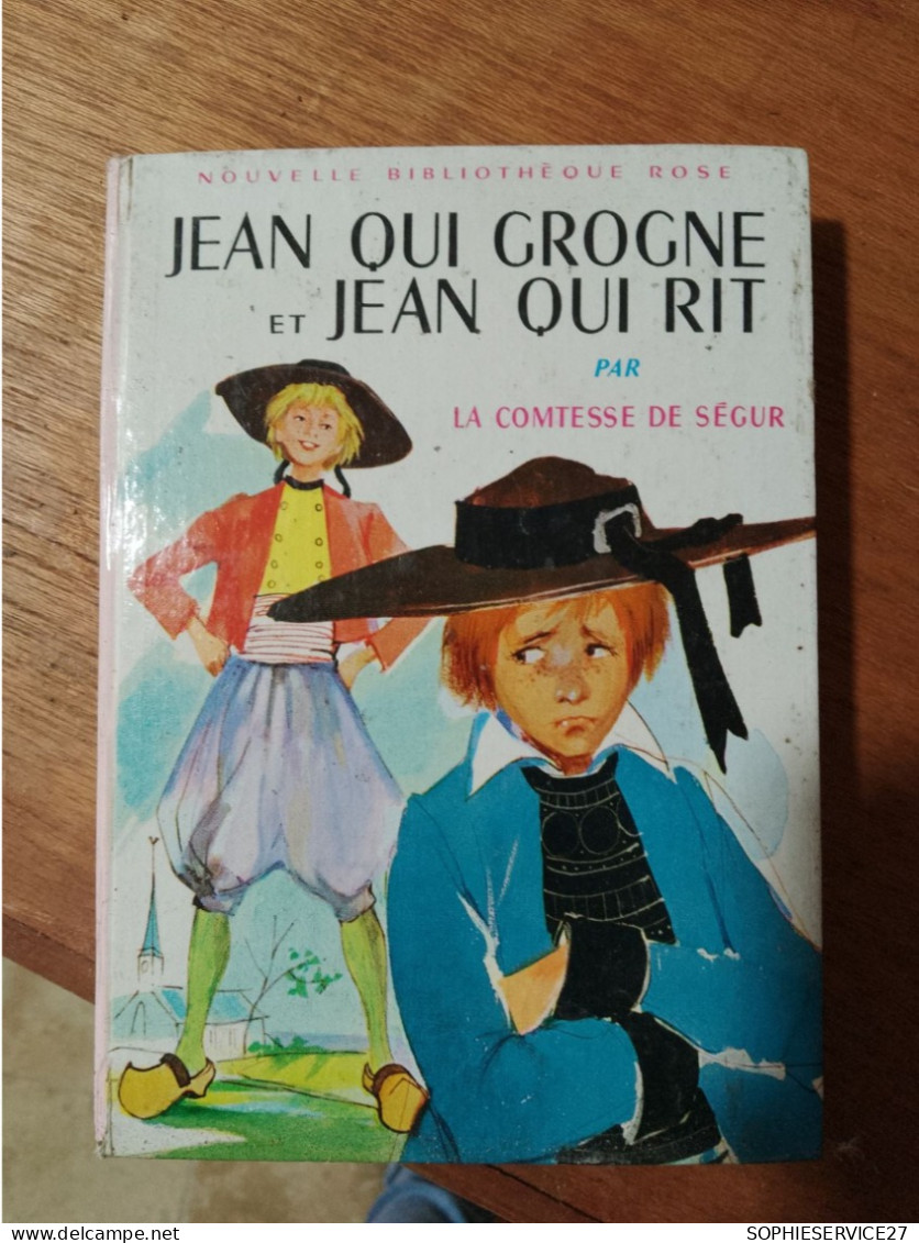 148 //  JEAN QUI GROGNE ET JEAN QUI RIT PAR LA COMTESSE DE SEGUR - Bibliothèque Rose