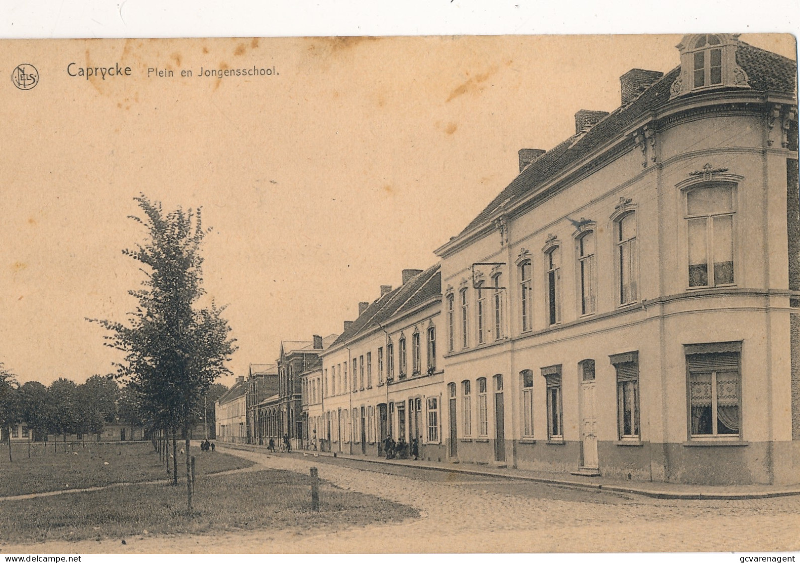 KAPRIJKE   PLEIN EN JONGENSSCHOOL      2 SCANS - Kaprijke