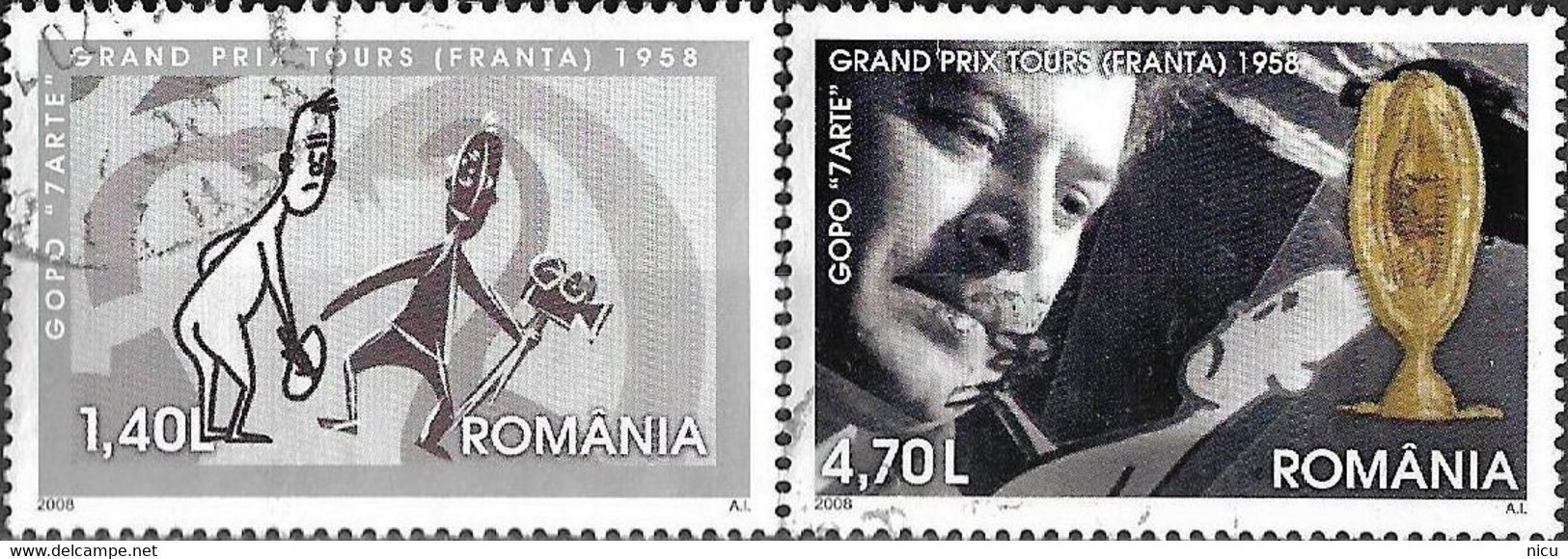 2008 - GOPO ''SEVEN ARTS'' - GRAND PRIX TOURS (FRANCE) 1958 - Oblitérés
