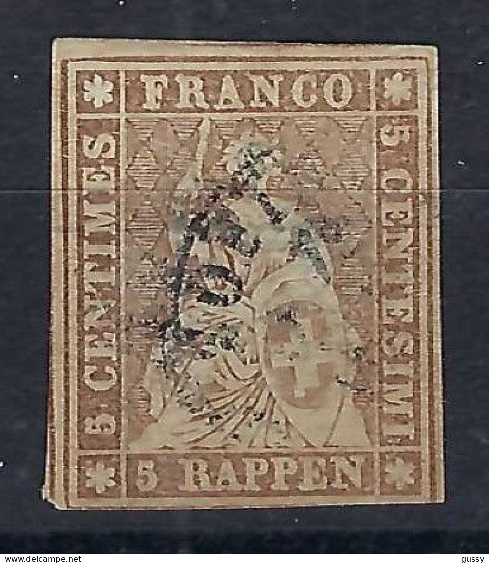 SUISSE Ca.1856-57: Le ZNr. 22D Obl. CAD - Used Stamps