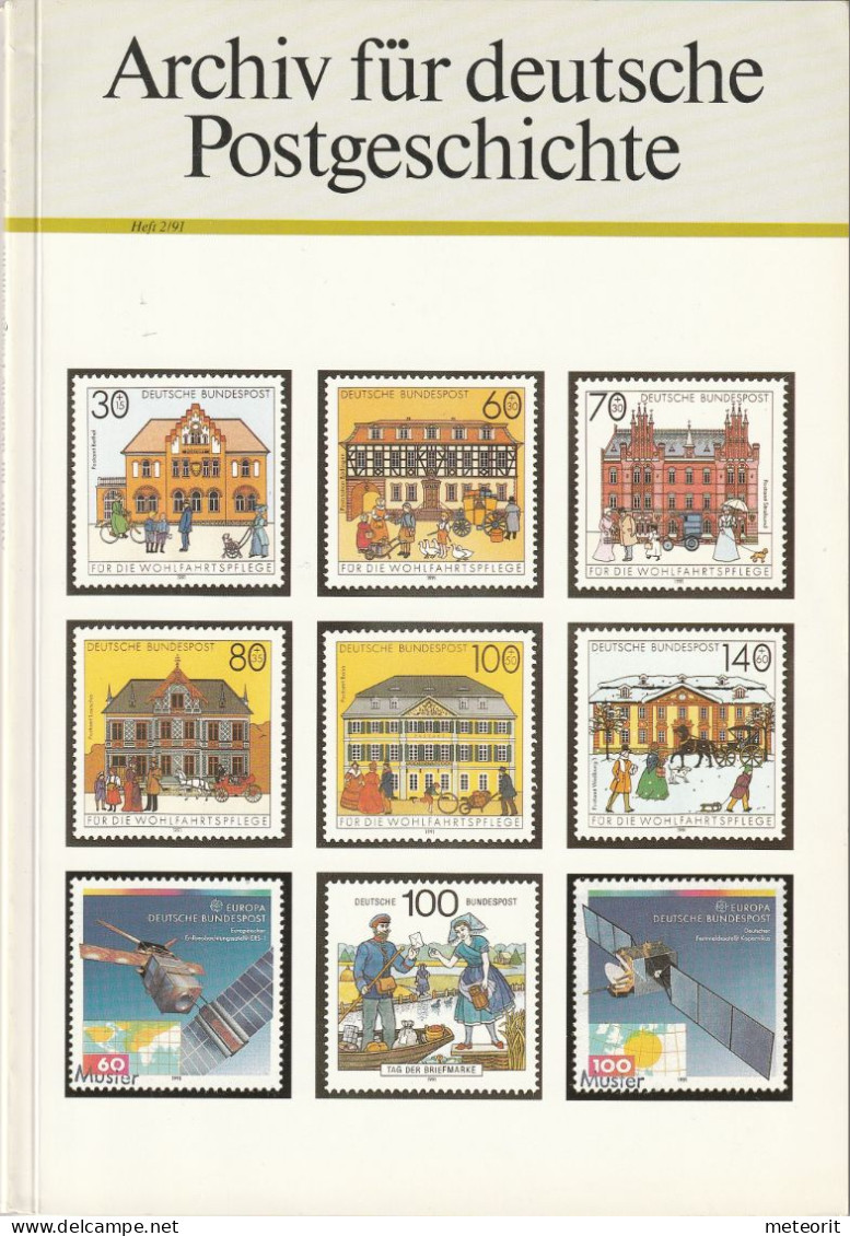 Archiv Für Deutsche Postgeschichte, Heft 2/1991 , 112 Seiten, ISSN 0003-8989 - Filatelia E Storia Postale