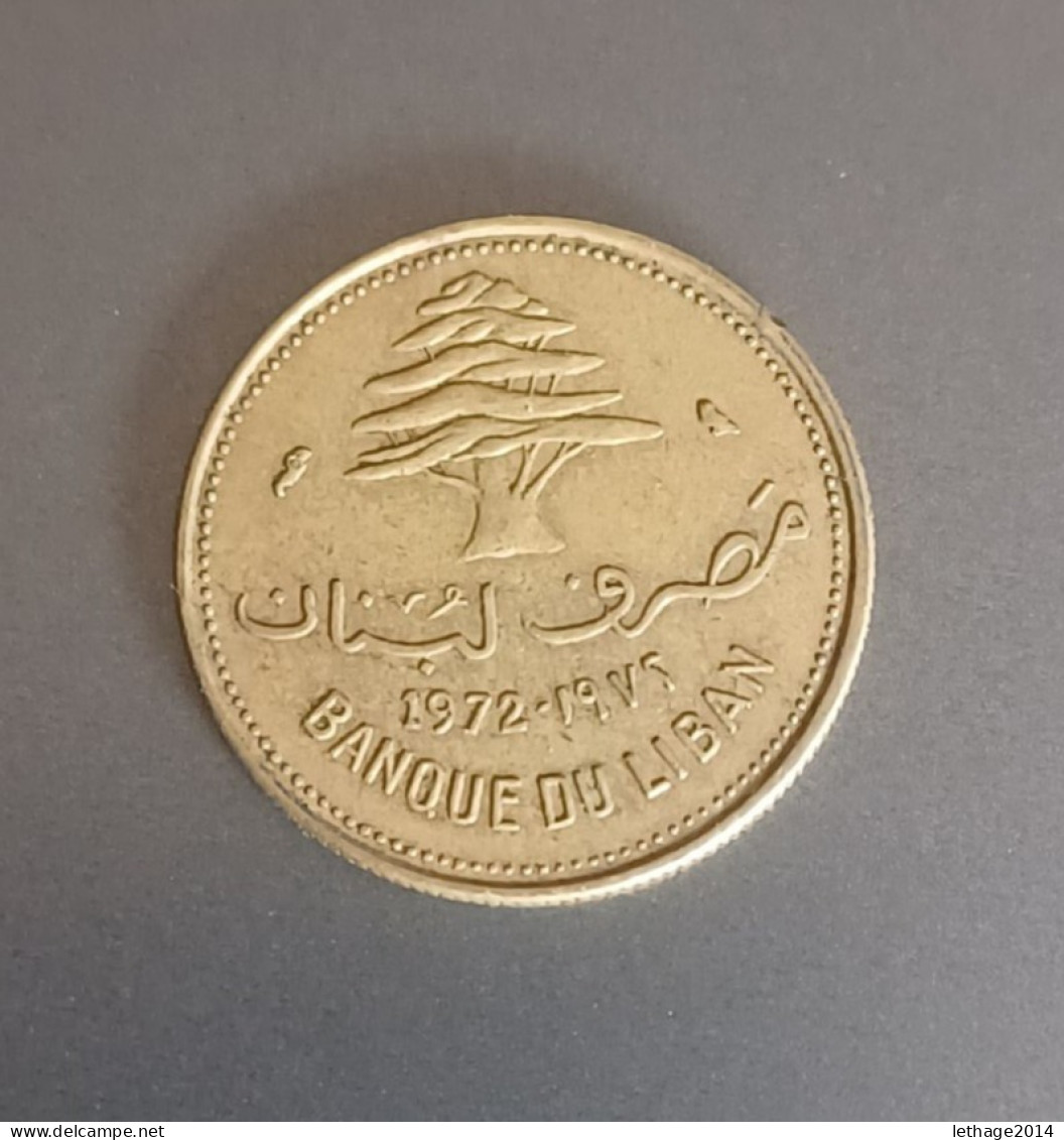 LIBAN LEBANON COIN 10 PIASTRES 1972 - Líbano