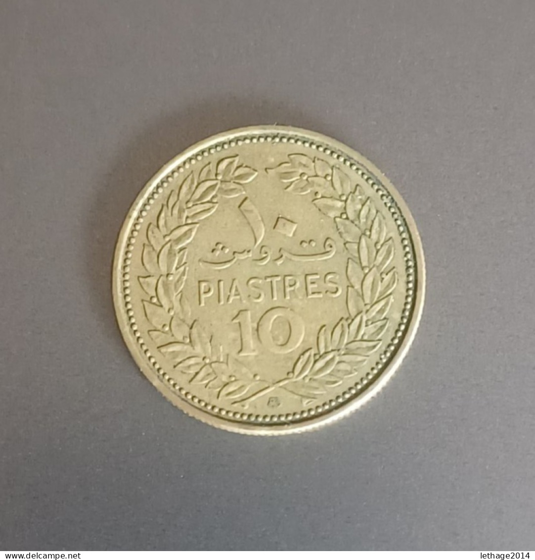 LIBAN LEBANON COIN 10 PIASTRES 1972 - Libanon