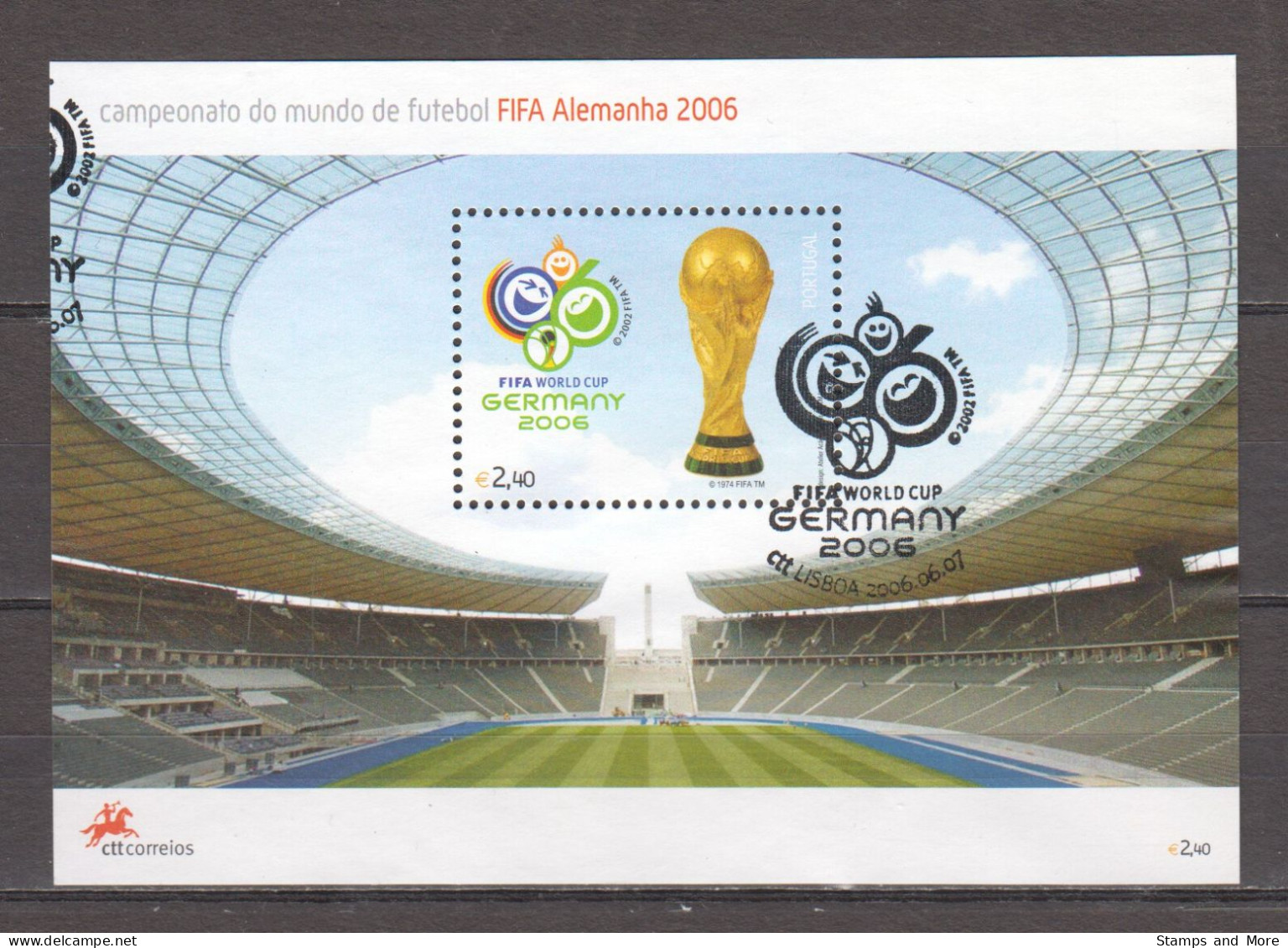 Porrtugal 2006 Mi Block 240 Canceled WORLD CUP SOCCER GERMANY - Astronomie