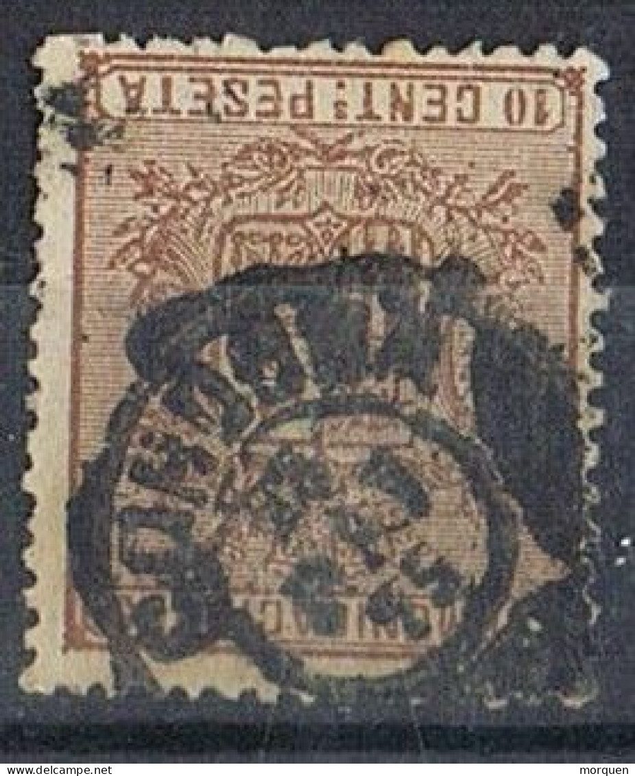 Sello 10 Cts Copmunicaciones 1874, Fechador CORDOBA, Edifil Num 153 º - Usati