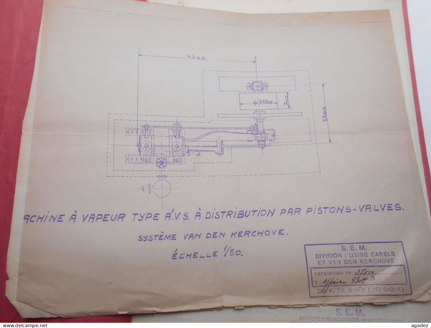 anciens documents Usines carels  &Van den Kerchove Gand Gent Electricité et mecanique 1936