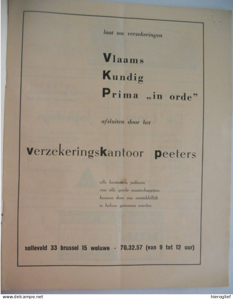 A.N.Z. 25e Vlaams Nationaal Jubelzangfeest 1 Juli 1962 Sportpaleis Antwerpen / Zangfeest Vlaanderen - Geschiedenis