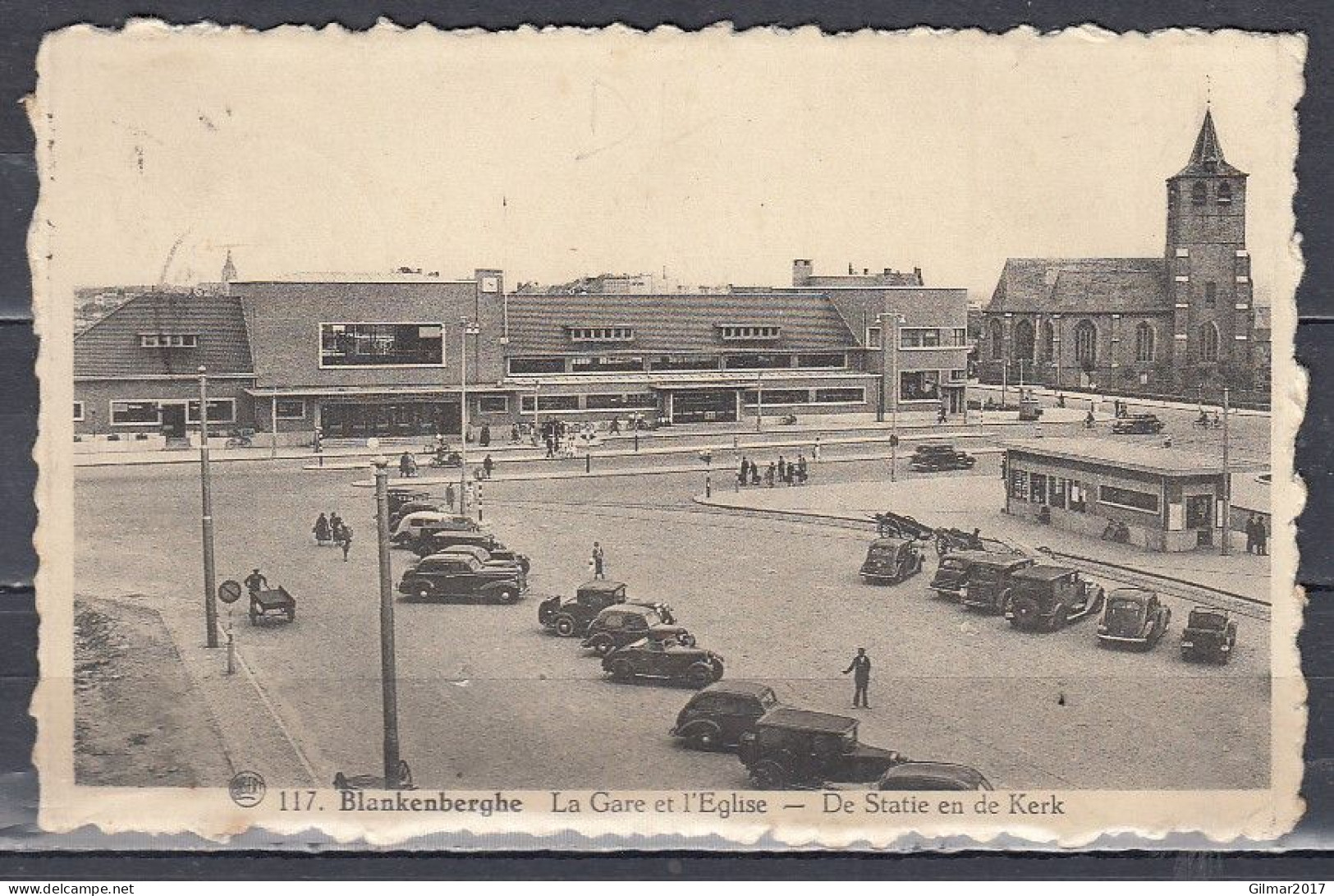 Postkaart Van Blankenberge 2 Naar Zuienkerke - 1935-1949 Small Seal Of The State