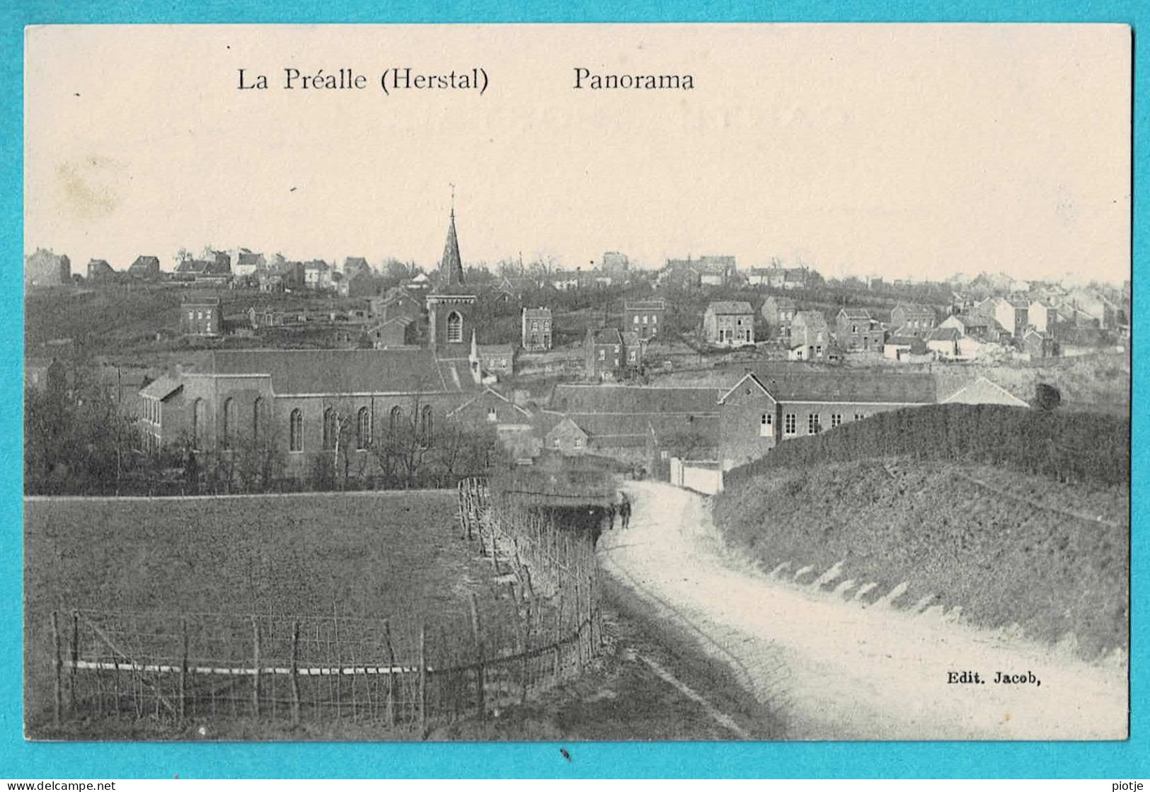 * La Préalle - Herstal (Liège - La Wallonie) * (Edit Jacob) Panorama, Vue Générale, église, Old, Rare, Animée - Herstal
