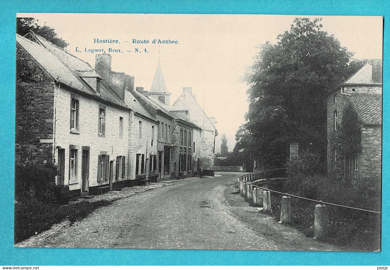 * Hastière (Namur - La Wallonie) * (L. Lagaert, Brux, Nr 1) Route D'Anthée, église, Unique, Old, TOP, Rare - Hastière