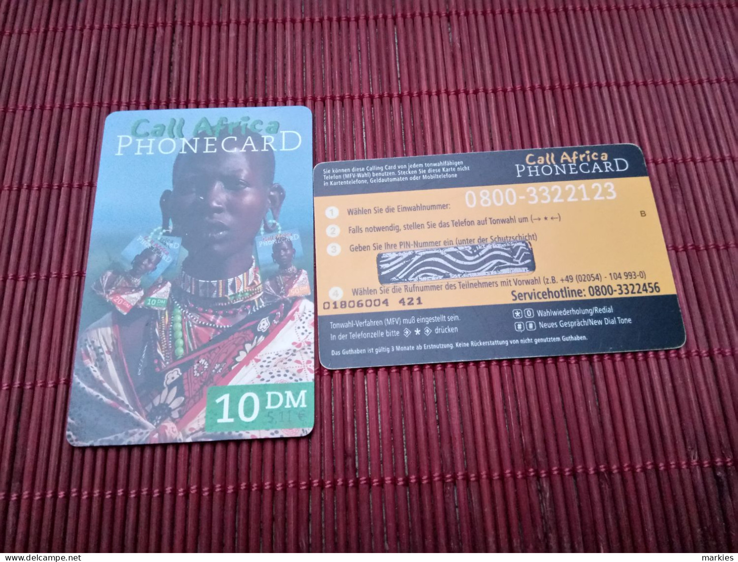 1 Prepaidcard  Africa Germany 10 DM (mint)  Rare - [2] Mobile Phones, Refills And Prepaid Cards