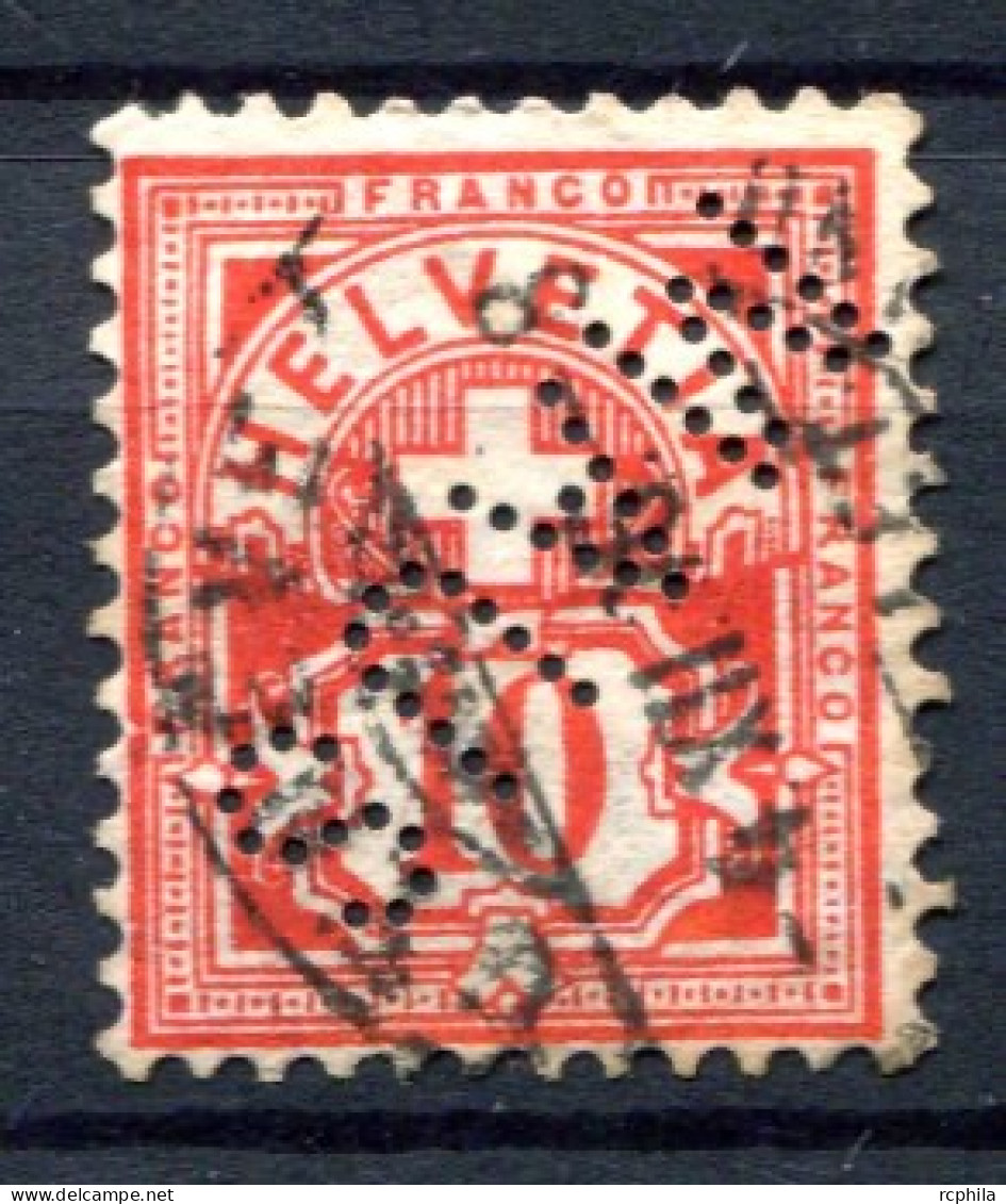 RC 26684 SUISSE TIMBRE PERFORÉ " MAUS " - Perfin