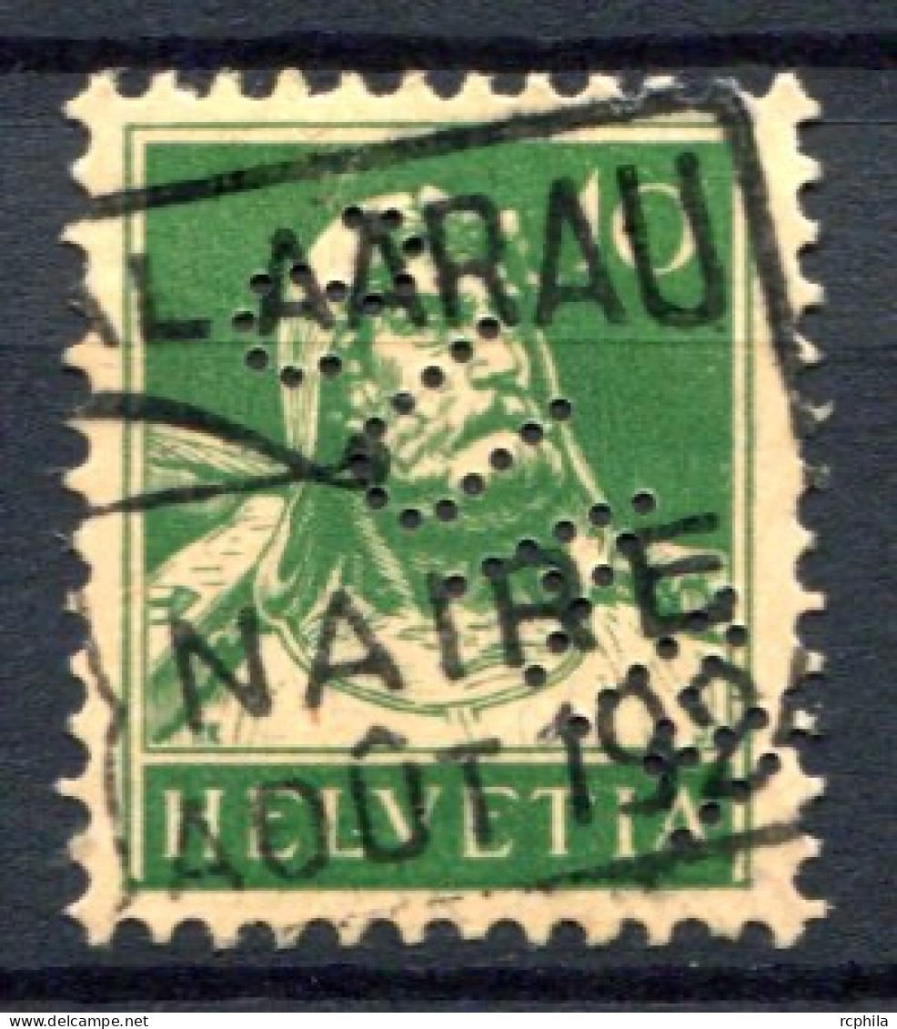 RC 26685 SUISSE TIMBRE PERFORÉ " MAUS " - Perfin