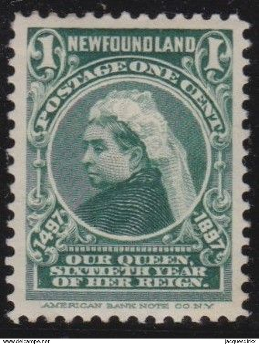 Newfoundland    .    SG   .    66    .    *     .   Mint-hinged - 1865-1902