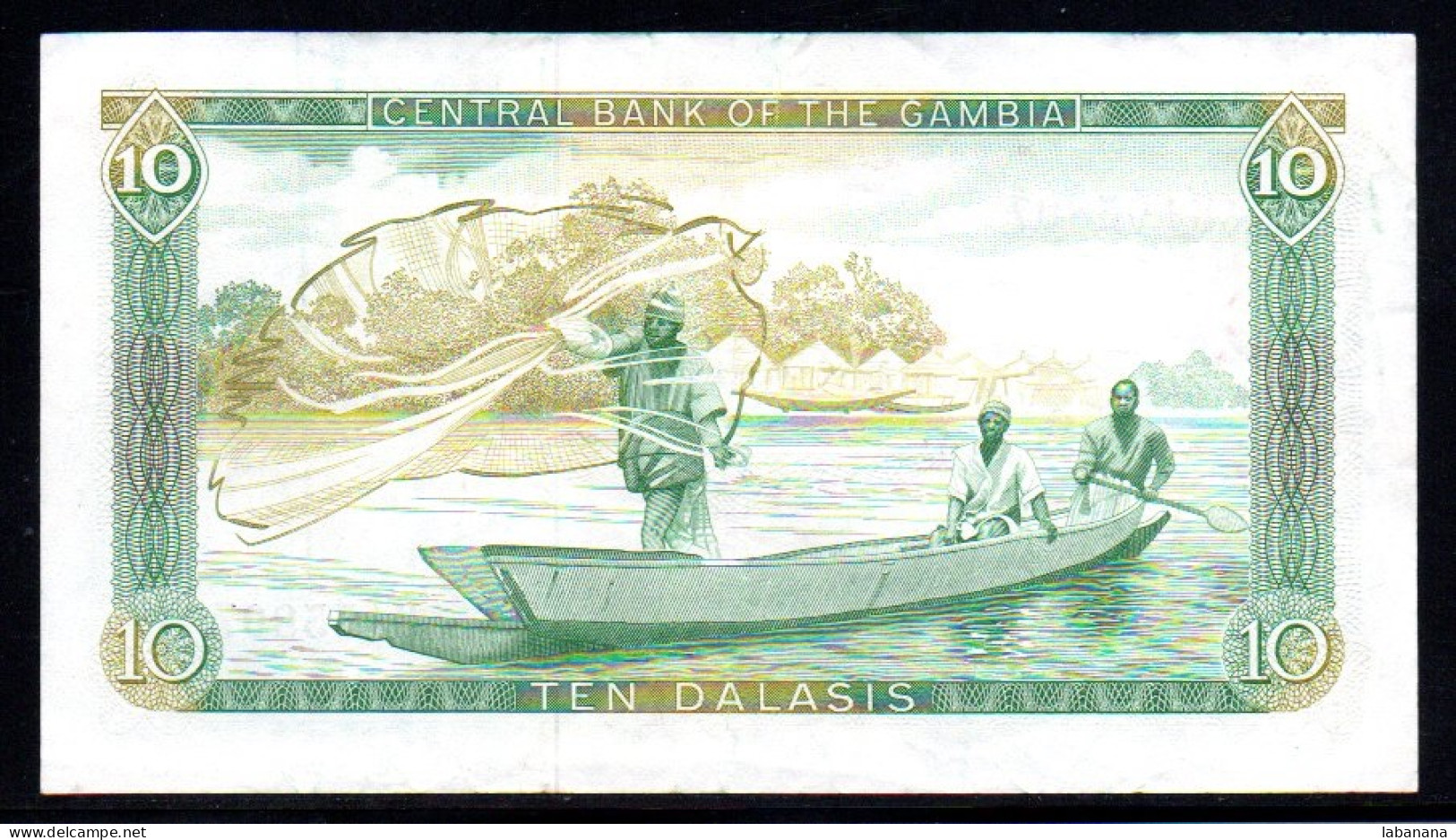 659-Gambie 10 Dalasis 1987/1990 R155 - Gambia